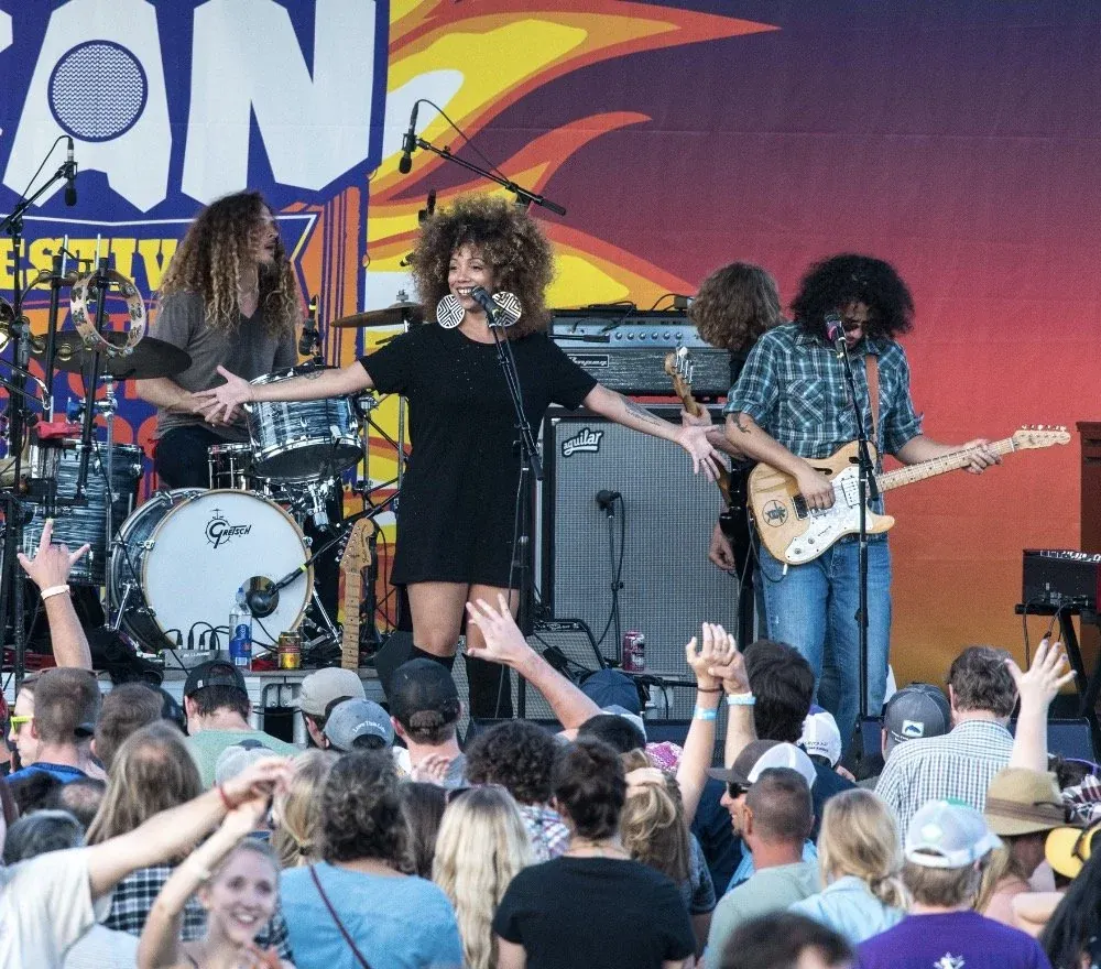 Band playing on the Summer Vibes stage